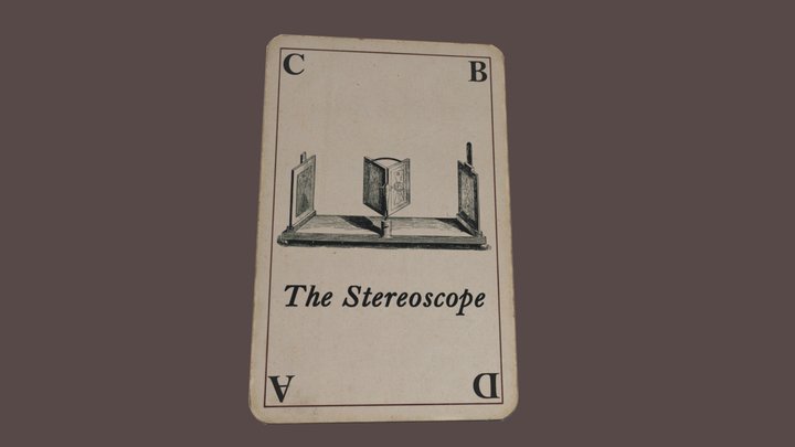 Playing card - Wheatstone stereoscope 3D Model