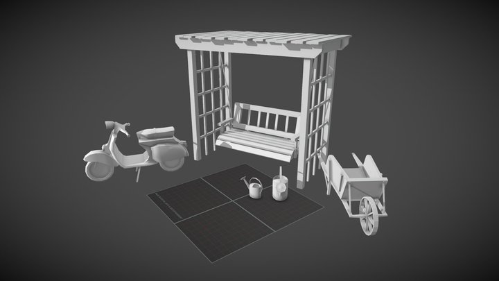 Grandma's house - Unwrap 3 + model 1 3D Model