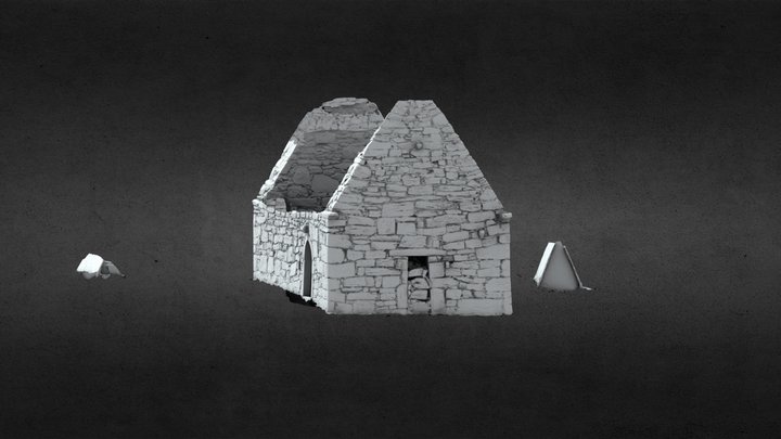 Temple Cronan - Oratory and Tomb shrines 3D Model