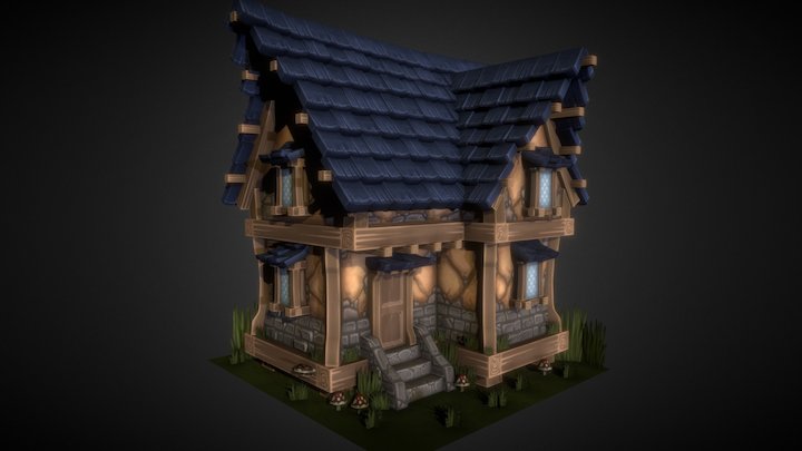 Stylized House 3D Model