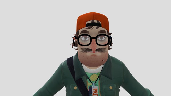 Hello Neighbor 2 alpha 1.5 Quentin Journalist 3D Model