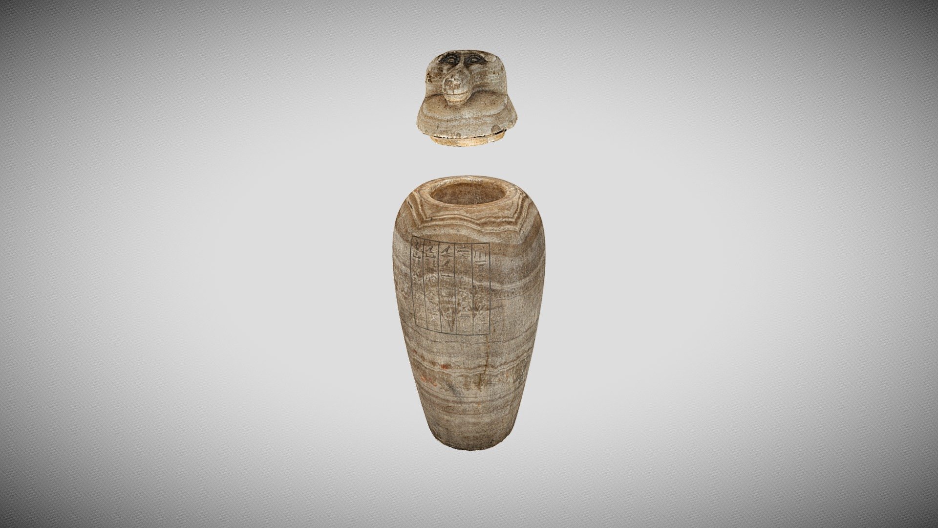 Canopic jar - 3D model by Archaeovision [7eae5c5] - Sketchfab