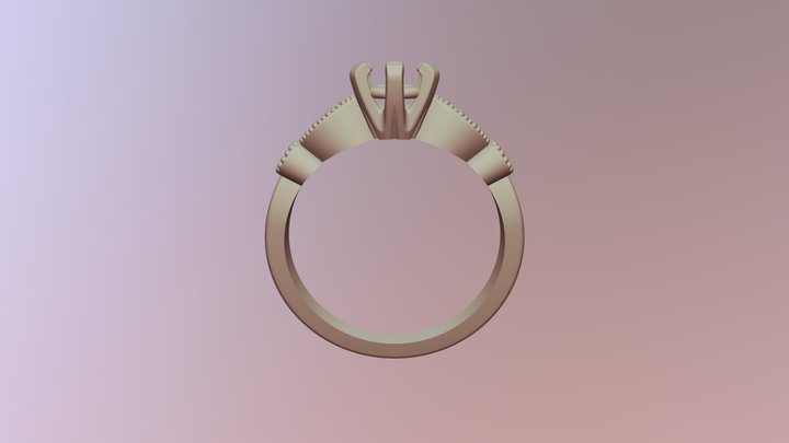 Tiffany engagement ring 3D Model