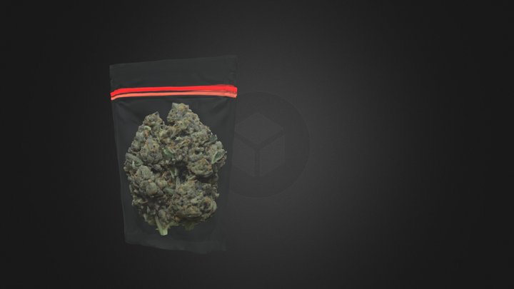 Weed In A Bag 3D Model