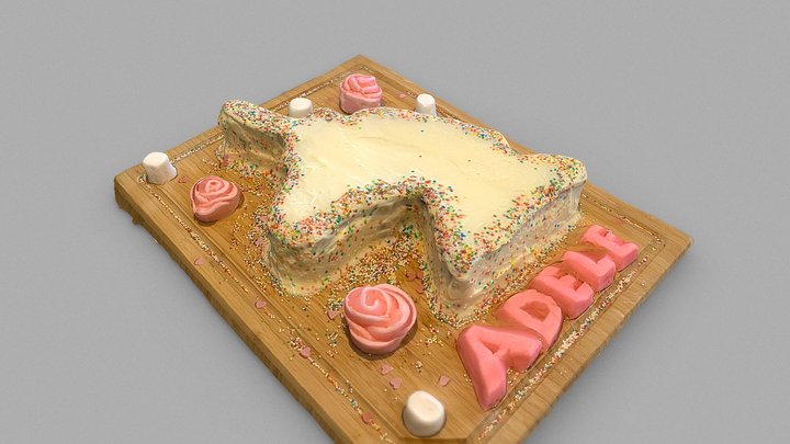 Adele's unicorn cake 3D Model