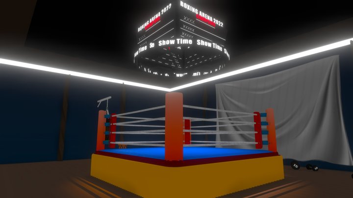 Boxing Arena 3D Model