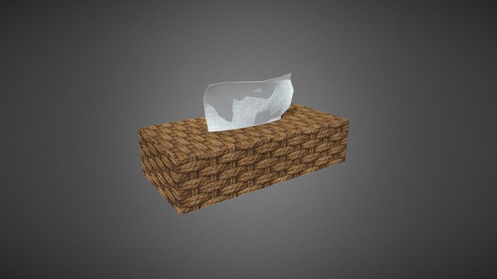 Tissue Box-low poly