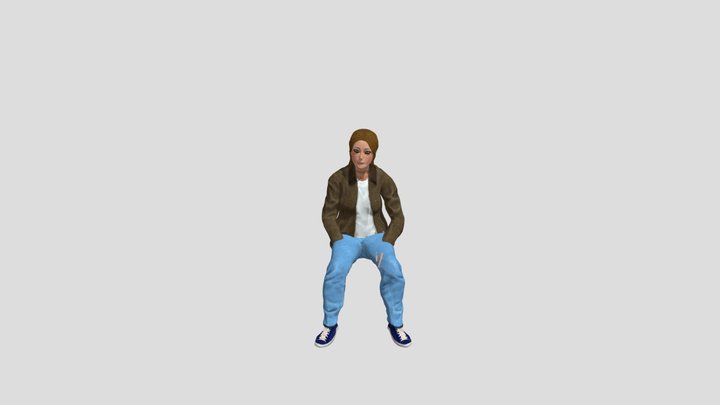 Sitting Clap 3D Model