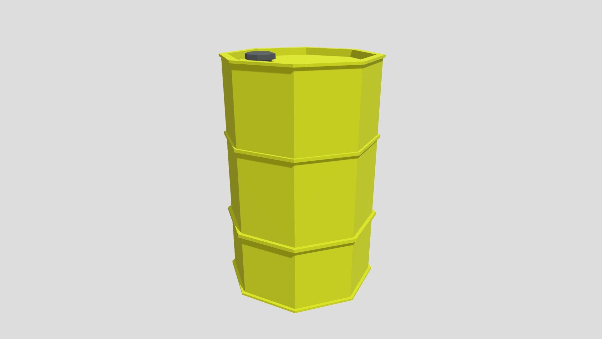 Low Poly Simple Barrel