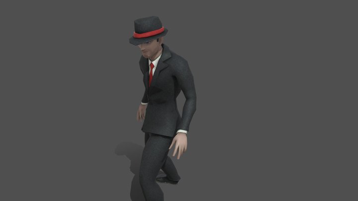 Player Character - Gentleman Thief 3D Model