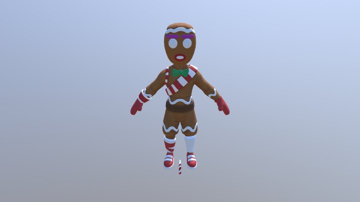 Fortnite Pet Gingerbread 3D Model