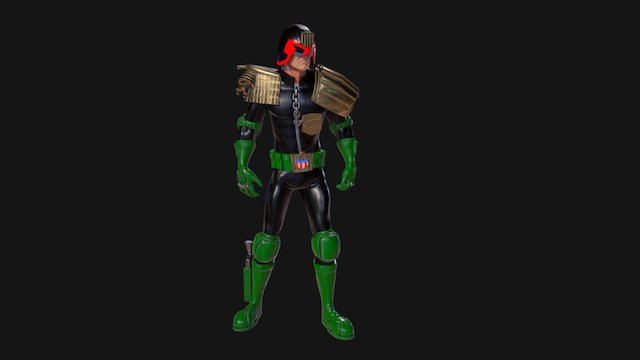 Judge Dredd 3D Model