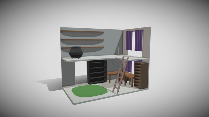 MY ROOM (object modeling) - Yorinde - VMT1E 3D Model