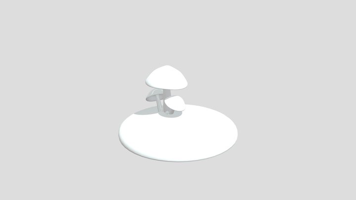 Stylized Fly Agaric Mushroom Cluster