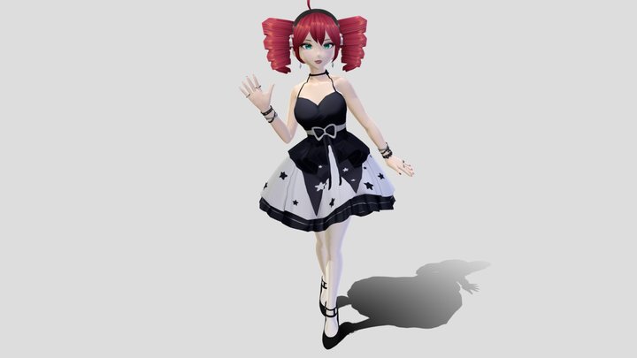 Charlie Rose - vRoid Model - Static Statue - 021 3D Model