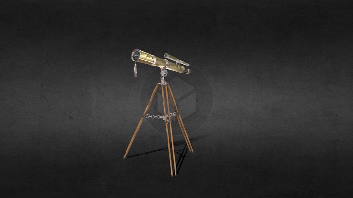 Ancient telescope 3D Model