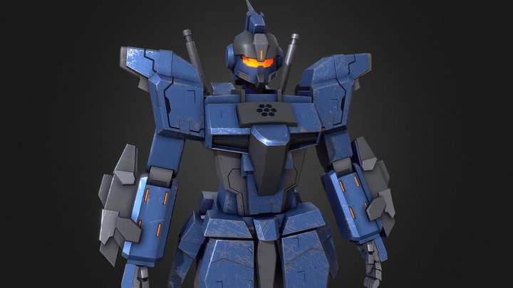 GUNDAM B/D Rider 3D Model