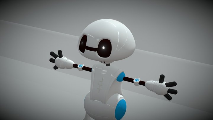 Modélisation 3D & shaders : Petit Robot 3D Model