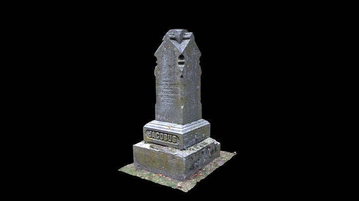 Jacobus Grave Monument, La Crosse, WI 3D Model