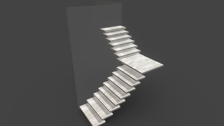 stair lowpoly 3D Model