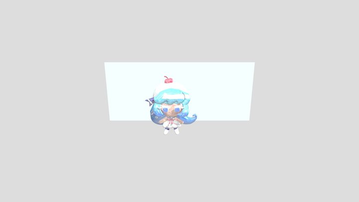 Cream soda cookie 3d model 3D Model