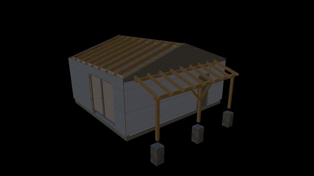 Gartenhaus/Garage 3D Model