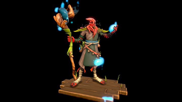 Wizard 3D Modelling & Texturing(FAN ART) 3D Model