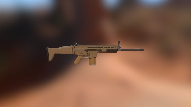 FN Scar 3D Model