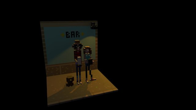 Hipsters 3D Model