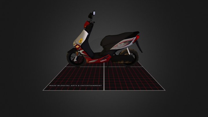 Prop Yamaha Scooter 3D Model