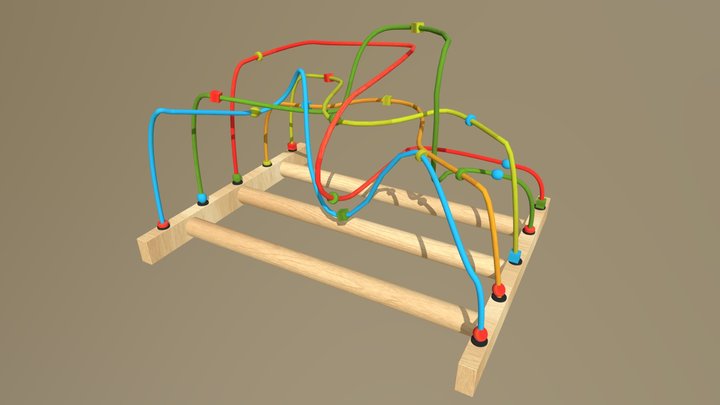 Wire Bead Toy 3D Model