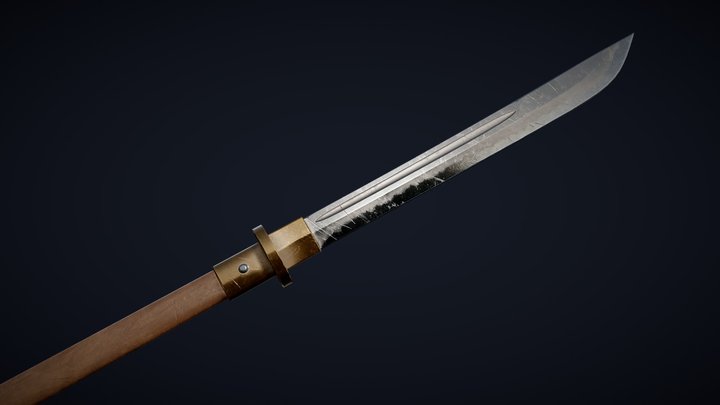 Naginata 3D models - Sketchfab