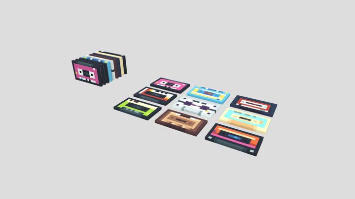 Music Cassette 3D Model