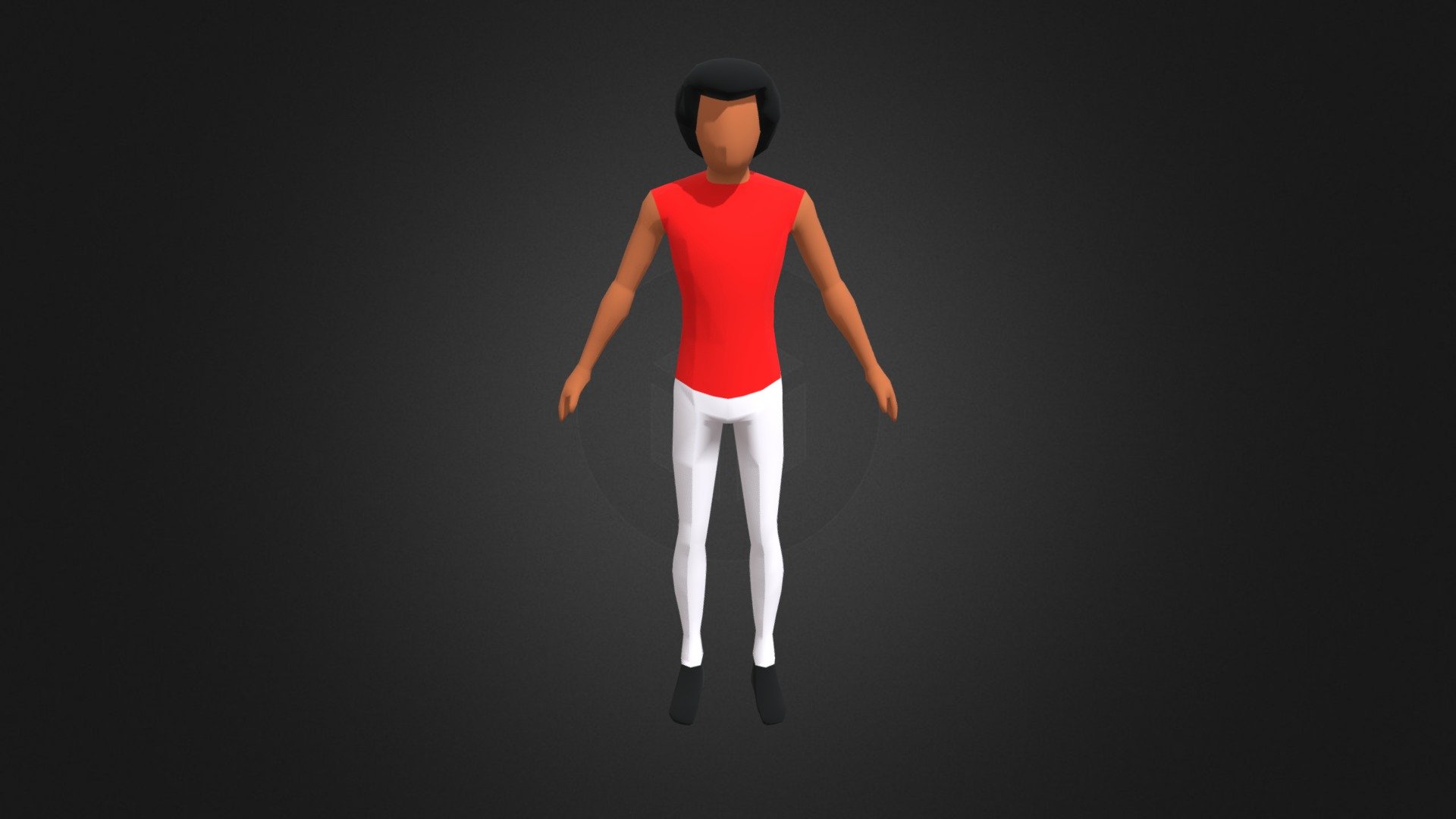 Male Low Poly Game Character