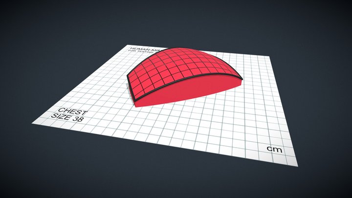 Shape for textile testing - Chest_38 – Kostenloses 3D-Modell STL
