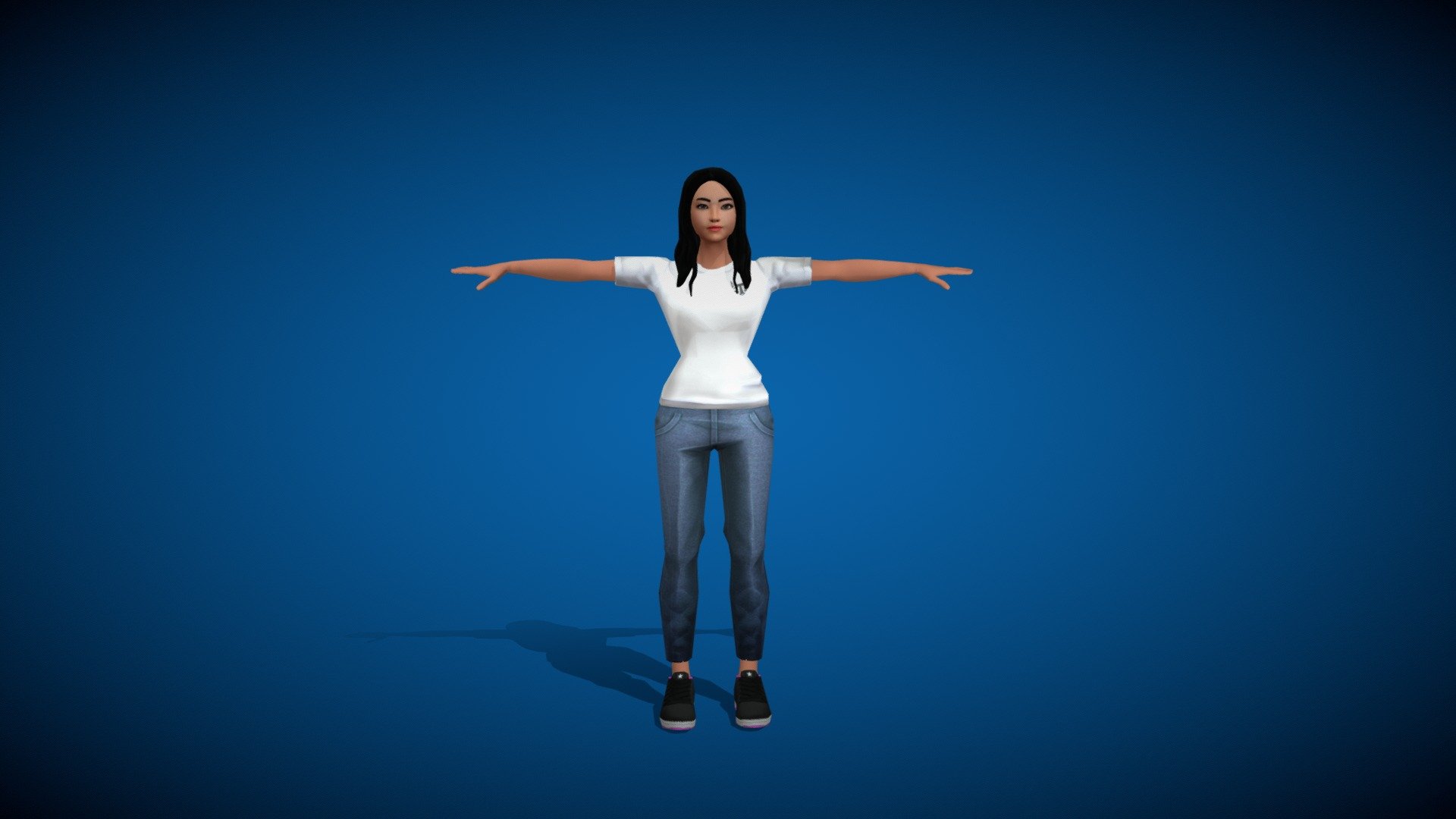 Ready Player Me female avatar  VRChat/Game - Download Free 3D model by  Ready Player Me (@readyplayerme) [7ec058e]