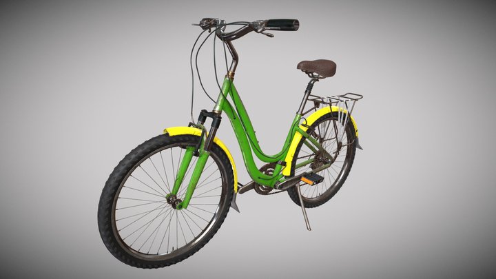 Lady's Bicycle 3D Model