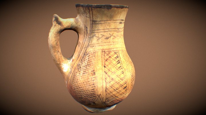 Traditional Clay Carafe 3D Model