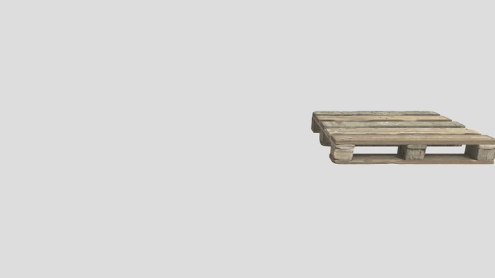 Old construction pallet 3D Model