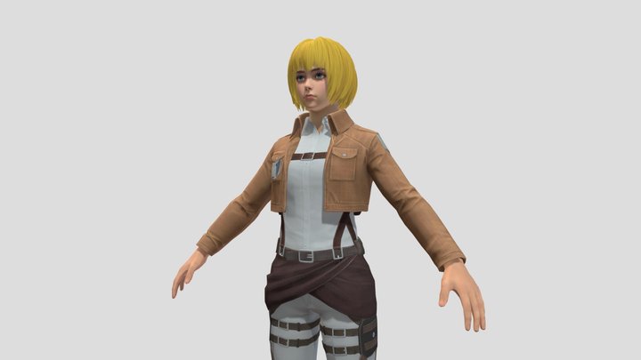 PUBG X AOT - Armin 3D Model