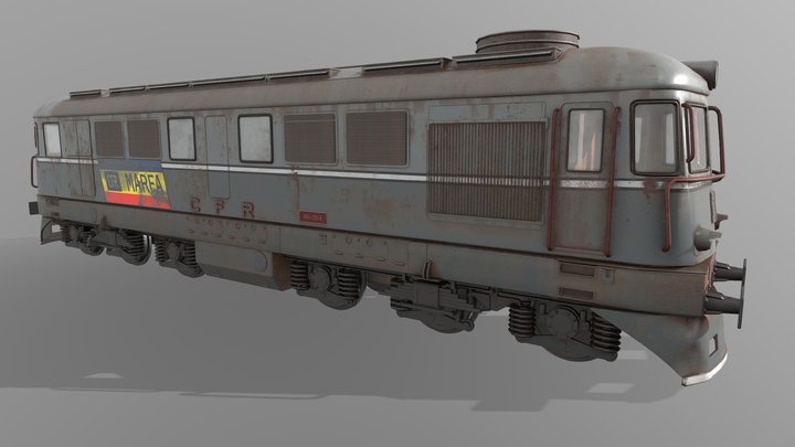 060 DA Diesel Locomotive 3D Model