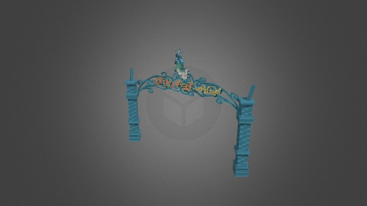 Mad Tea Party Entrance DLP 3D Model