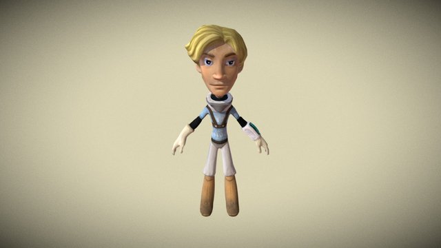 Space Pilot 3D Model