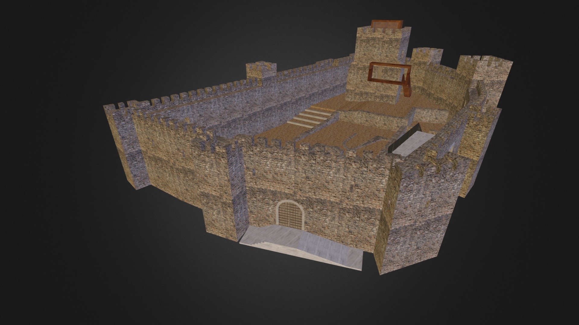 Castelo de Pombal - 3D model by pdigital [7ec57d7] - Sketchfab