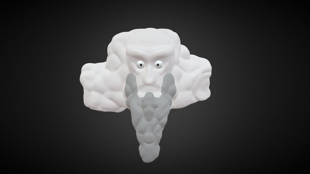 Cloud Face - 3D model by _Raphael [7ec5a44] - Sketchfab