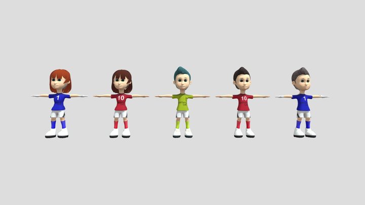 Football Collection Player – Modello 3D gratuito STL