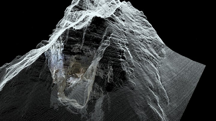 Laser terrestre e aereo della Grotta del Vasto 3D Model
