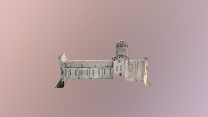 Half Abbey 3D Model