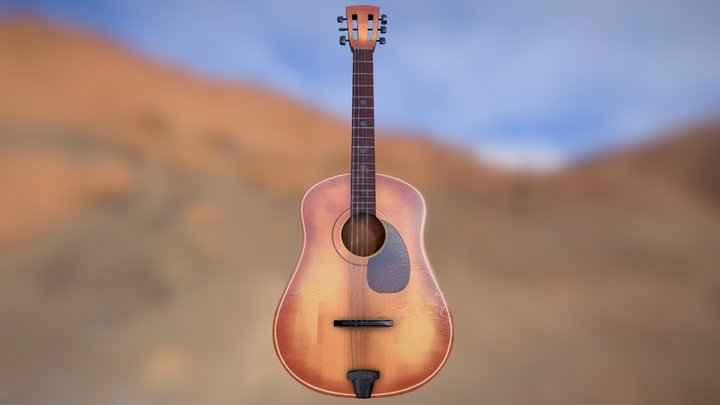 [TF2 HD] Acoustic Guitar Remade – Free 3D Model STL