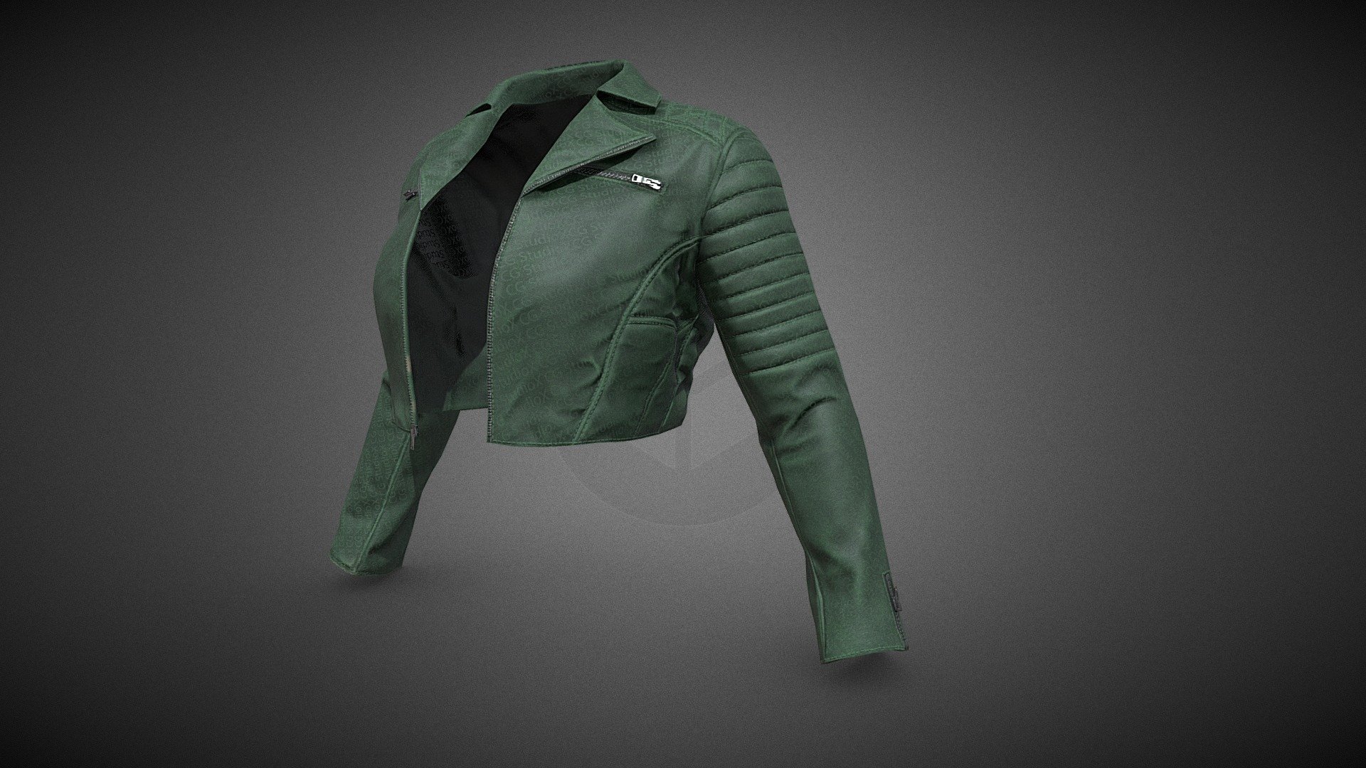 Green Biker Jacket - Buy Royalty Free 3D model by CG StudioX (@CG ...